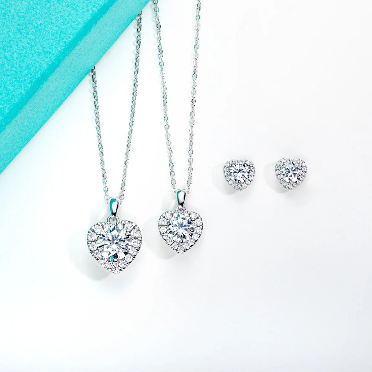 2Ct D Color Moissanite Diamond Heart Shape Pendant Necklace 925 Sterling Silver Fine Jewelry Gifts