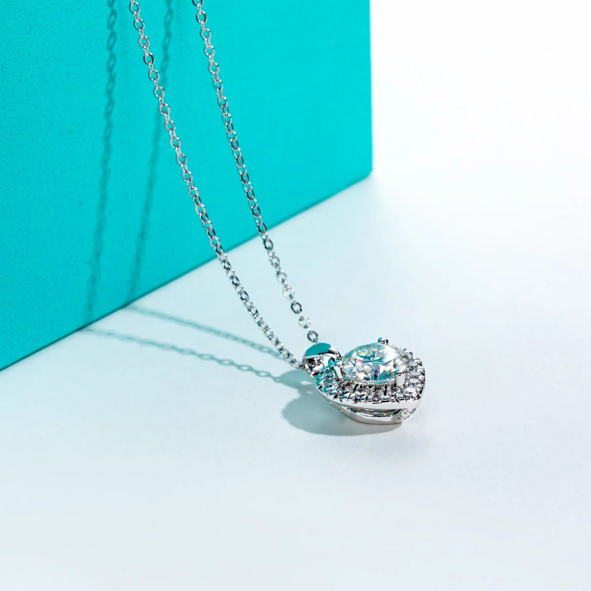 2Ct D Color Moissanite Diamond Heart Shape Pendant Necklace 925 Sterling Silver Fine Jewelry Gifts